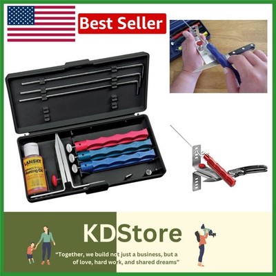 Standard Coarse Fine Sharpening System 3 Stone Knife Sharpening Kit US