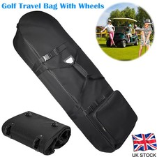 Portable 900D Golf Travel Bag Golf Club Travel Cover Foldable Case w/ Wheels New