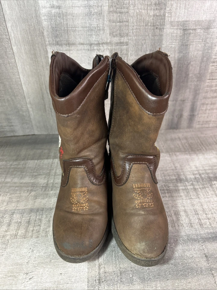 Disney Pixar Toy Story Woody Western Botas de Vaquero Cremallera Niños Pequeños Talla 10 Foto 2 de 4