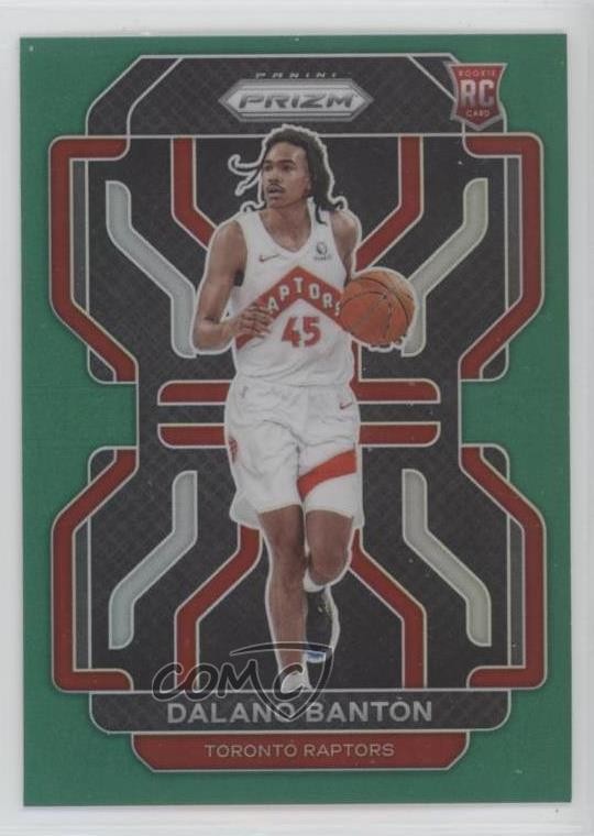 2021-22 Panini Prizm Green Prizm Dalano Banton #328 0q5