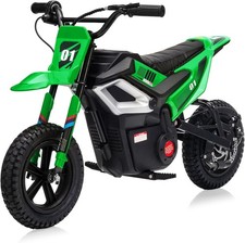 24v Ride on Motorcycle for Kids 350w Mini Dirt Bike 14 MPH Green