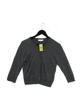 Hobbs Damen Strickjacke S grau Baumwolle mit Lyocell Modal, Wollcardigan