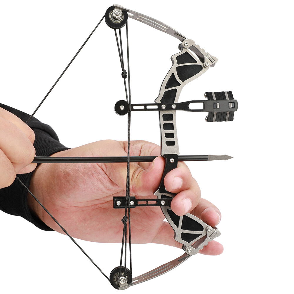 9.5'' Mini Compound Bow Arrow Set 12lb Archery Target Shooting