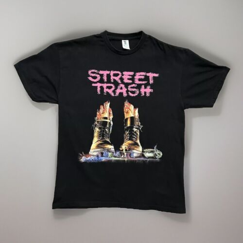 Street Trash T-shirt homme grand noir culte classique film  - Photo 1/10