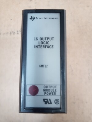 SIEMENS / Texas Instruments 6MT32 16 Output Logic Interface + Test Cert