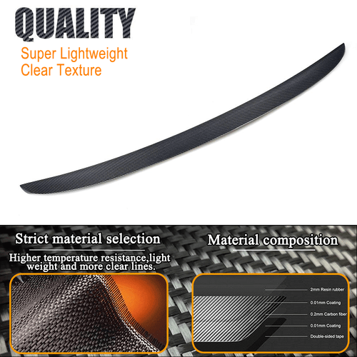 For Bentley Flying Spur W12 Sedan 2013-2019 Real Carbon Rear Trunk Spoiler Wing - Bild 9 von 13