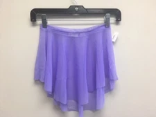 Mesh Ballet Dance Skate SAB Skirt Full Circle Pull-On Purples Pinks Blue S & M