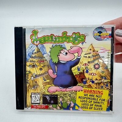 Lemmings PC Computer Game Non Violent Puzzle Oriented 120 Level of