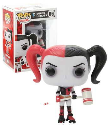Harley Quinn Pop! Vinyl Figure Roller Derby Skates & Mallet Funko # 66 BNIB | eBay