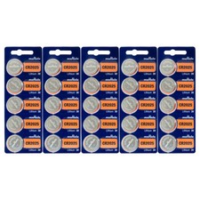 Murata CR2025 - Battery, 3 V, CR2025, Lithium Manganese Dioxide, 160 mAh 25 Pack
