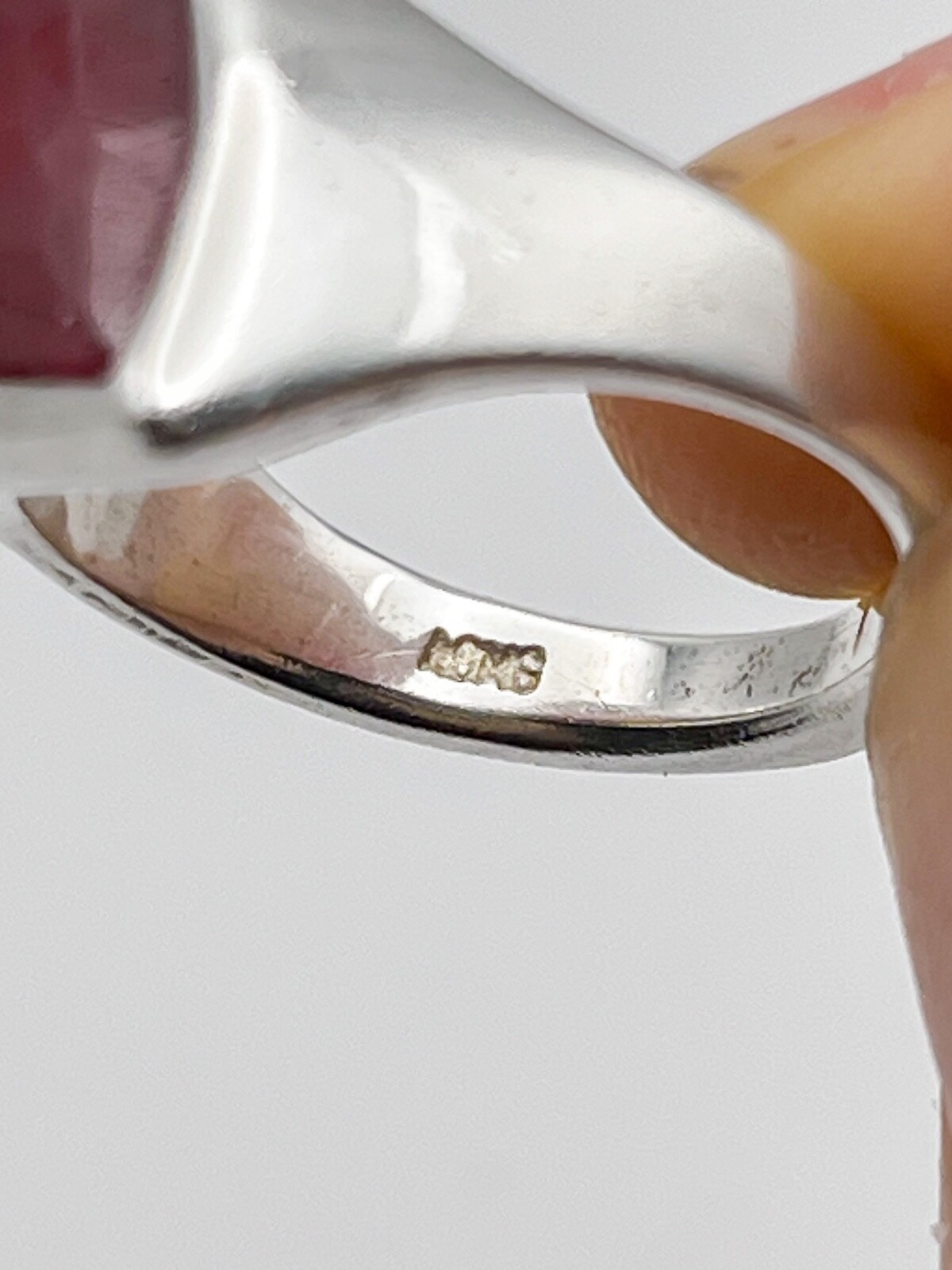 Handmade Embedded with Pear-shaped Ruby, 950 Fine… - image 7