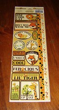 Reminisce Die Cut Sticker Sheet  Family Pride Lil Tiger/Cool Cat