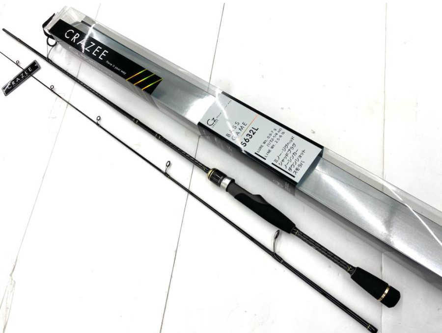 Alpha Tackle Bass Fishing Spinning Rod CRAZEE BASS GAME