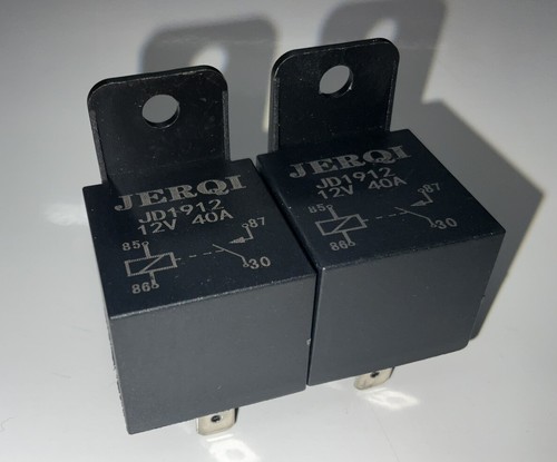 Jerqi JD1912 Relais 4 Pin 40A 12V Auto LKW elektromagnetisches Relais 2er-Pack