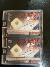 2018 MLB Topps Now Ronald Acuna Jr. RC #856 On-Card Auto Game-Used Base /99 ROY
