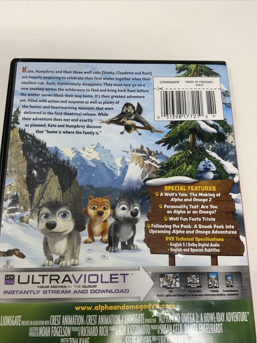 Alpha & Omega 2: A Howl-iday Adventure DVD 31398177210| eBay