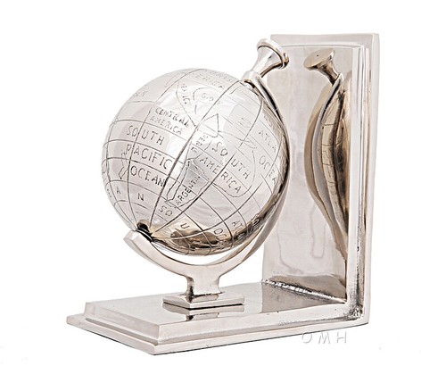 Alum Globe Bookend Set Of Two - 第 5/7 張圖片