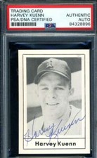 Harvey Kuenn PSA DNA Coa Signed 1978 Grand Slam Autograph