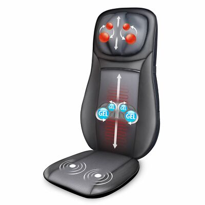 Snailax Gel Shiatsu Back Massager with Heat,Neck Massage