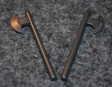 2 ~ Dark Silver Knights Battle Axe / Halberd ~ New Lego Parts ~