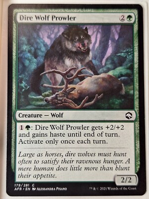 #ad Dire Wolf Prowler Adventures in the Forgotten Realms Magic the Gathering MTG $1.39