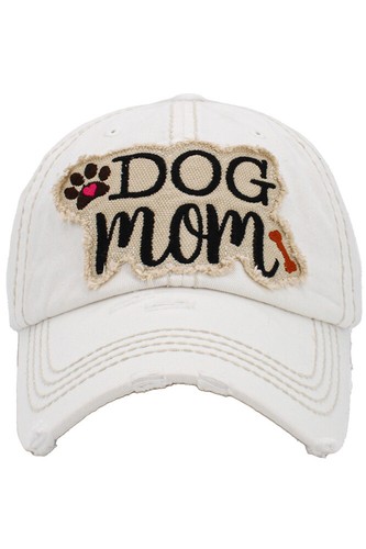 Kbethos Women's Vintage Washed Distressed Dog Mom Stitch Baseball Cap Hat - Picture 49 of 51