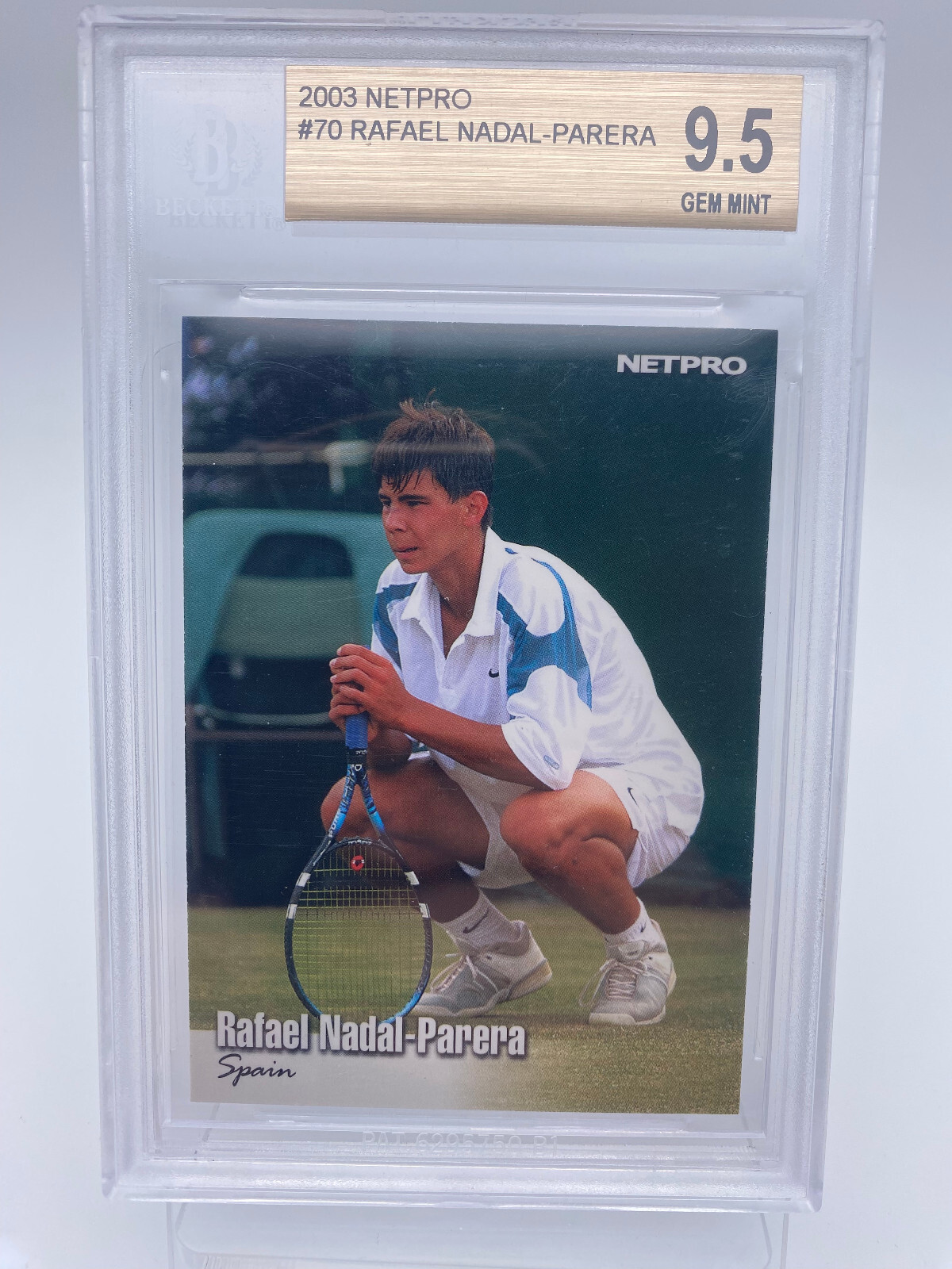 2003 NetPro Tennis Rafael Nadal Parera ROOKIE RC #70 BGS 9.5 GEM MINT