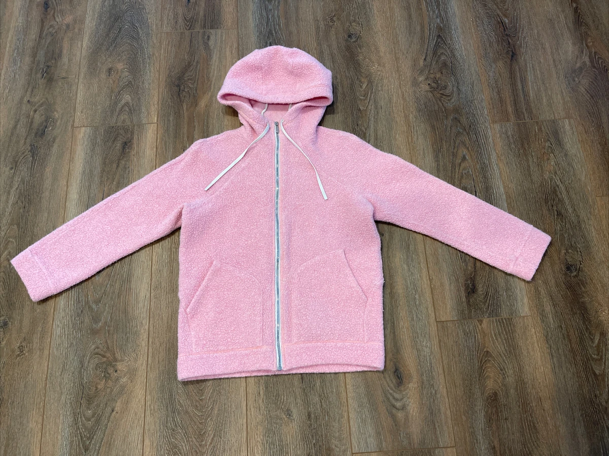 Lululemon light pink zip up Warm hoodie jacket with hood SIZE UNKNOWN