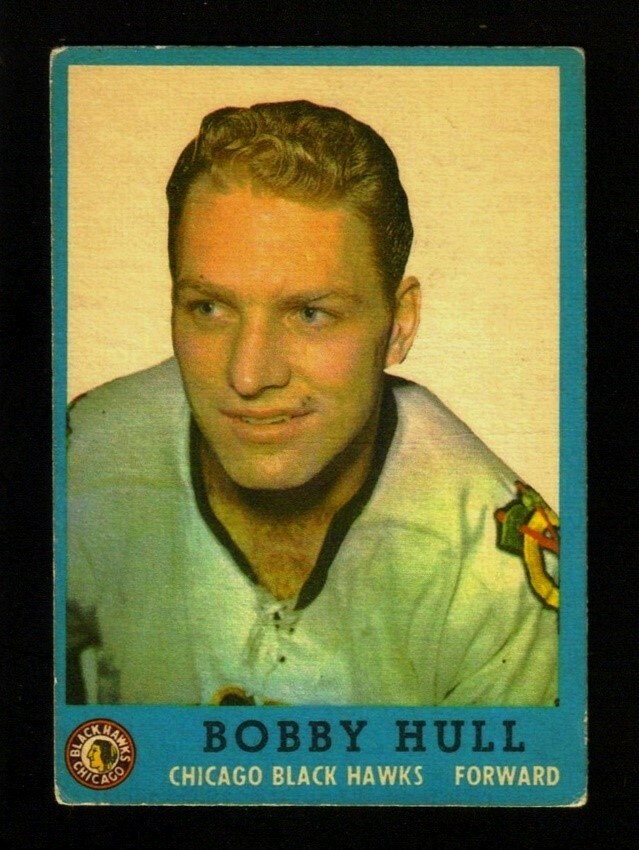 1962-63 Topps #33 Bobby Hull CHICAGO BLACK HAWKS ~ VG