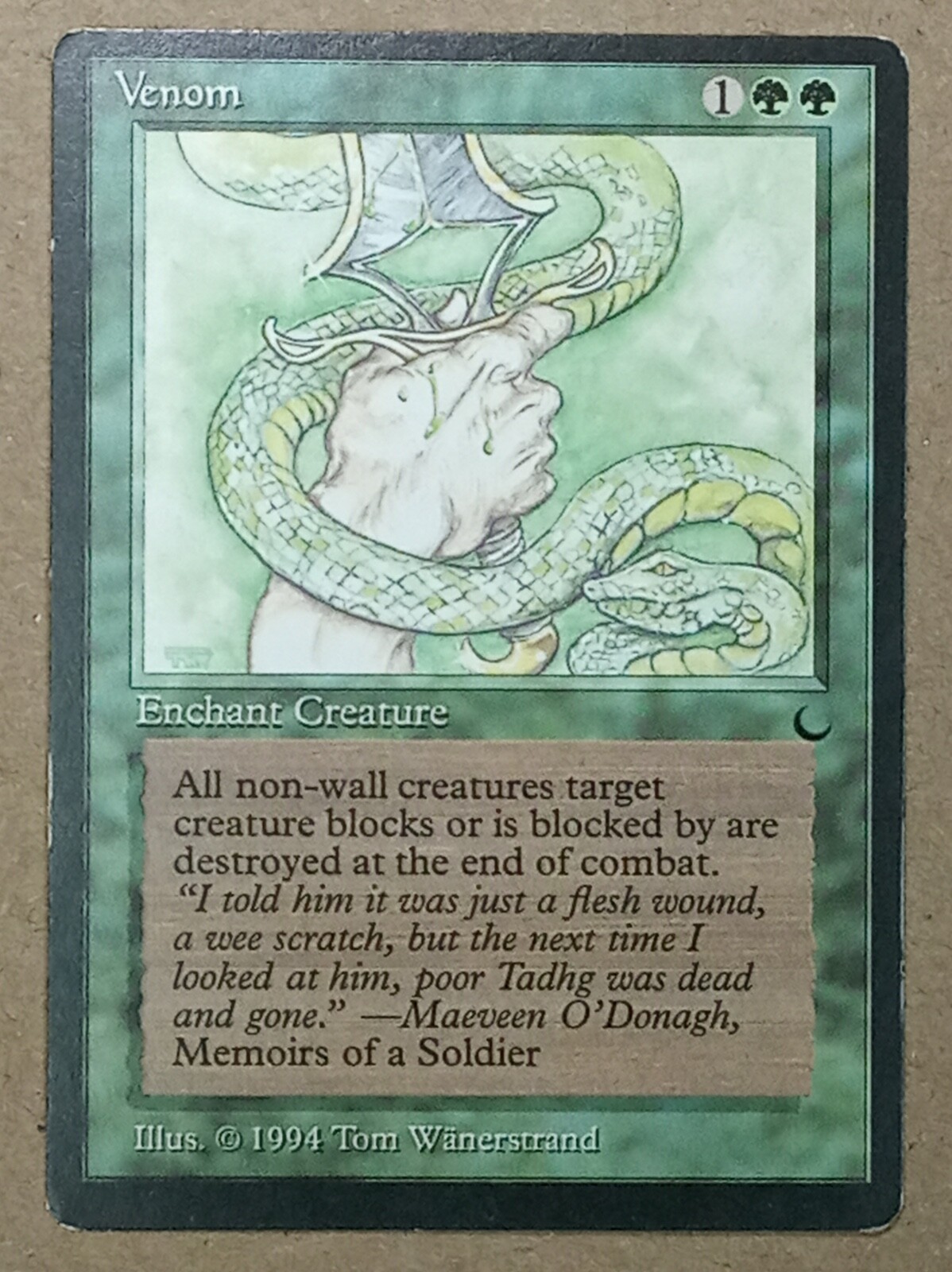 MTG Card - Venom - Common - The Dark - LP