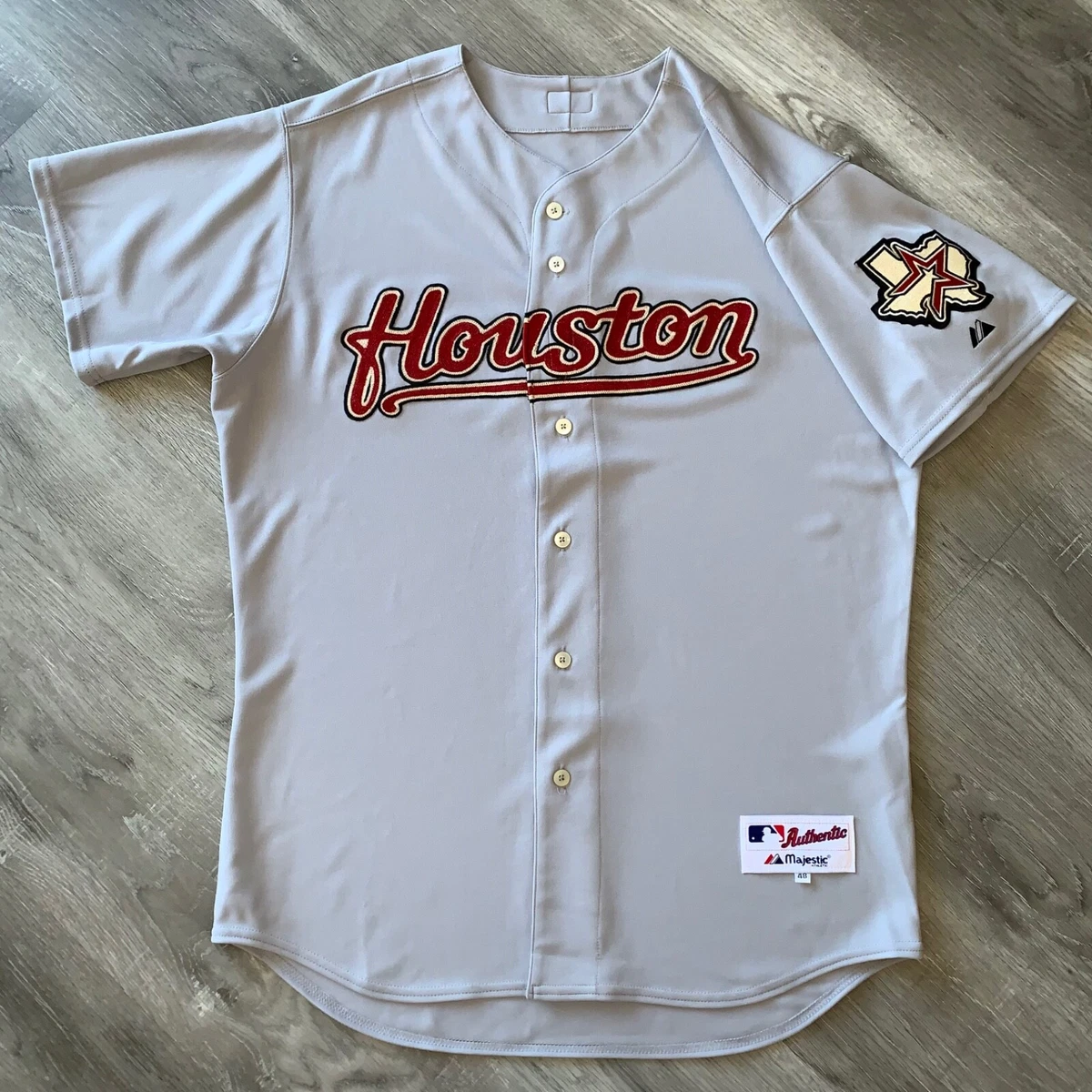 Team Issue Houston Astros Jersey 48 Majestic Authentic Pro Cut Game Blank