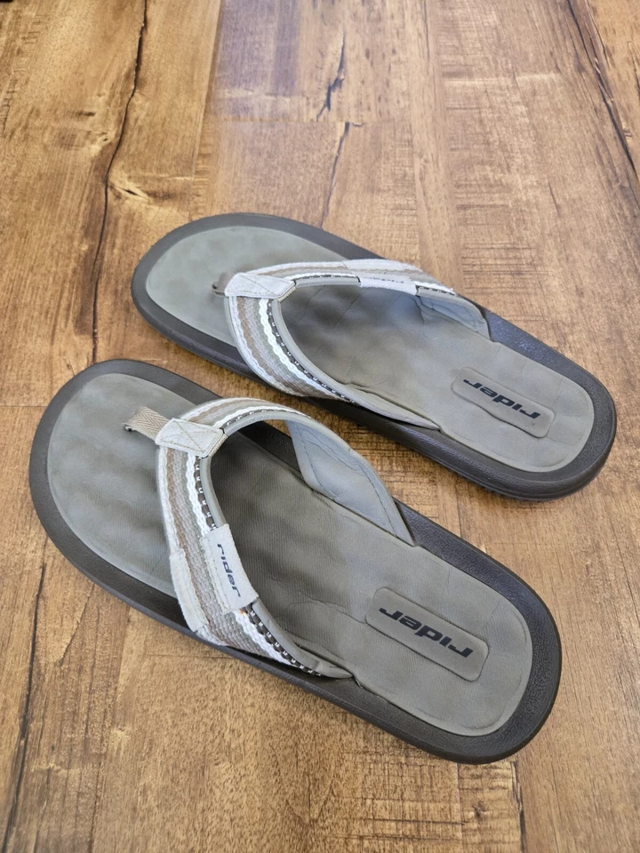 Sandalias Rider Chanclas Hombre Talla 12 Playa Viaje Casa Paseo Foto 4 de 4