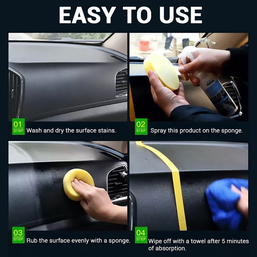 Rénove Cuir Plastique Brillante Nettoyant Magique Voiture 35ml Auto Moto Vélo - Bild 8 von 12