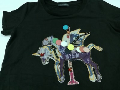 ALEXANDER MCQUEEN T SHIRT Women Girl Art Horse Front