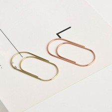 20Pcs 50x23mm Large Size Paper Clip Metal Wide Office Huge Paperclip Binder