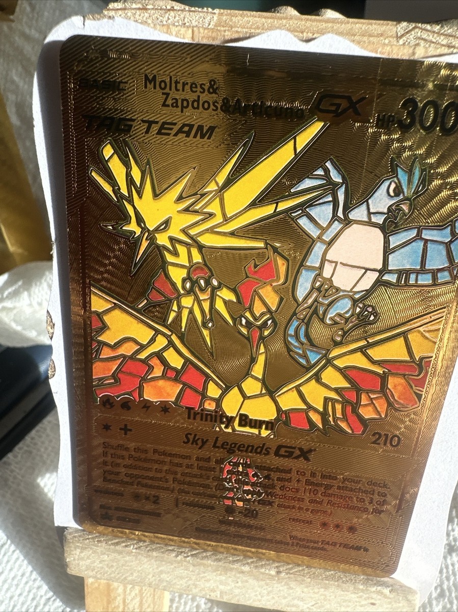 Moltres & Zapdos & Articuno Tag Team Gold GX Fan Art NM | eBay