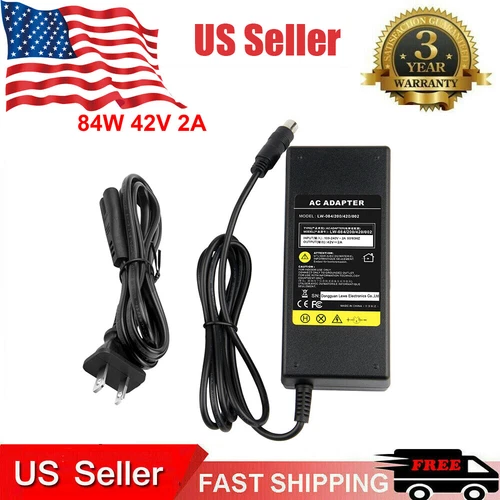 Fast Charger 42V 2A for Bird Lime Skip Xiaomi Mijia M365 36V li-ion Battery US