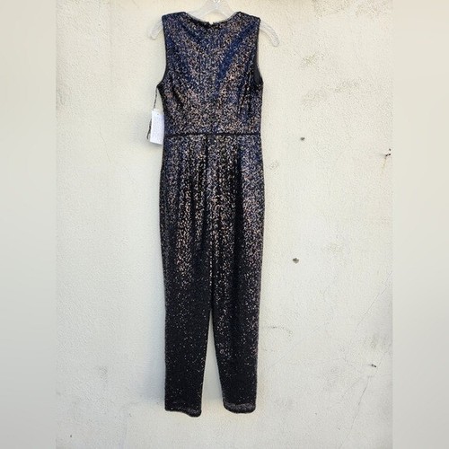 Aidan Mattox Sequin Tuxedo Jumpsuit - Picture 4 of 7