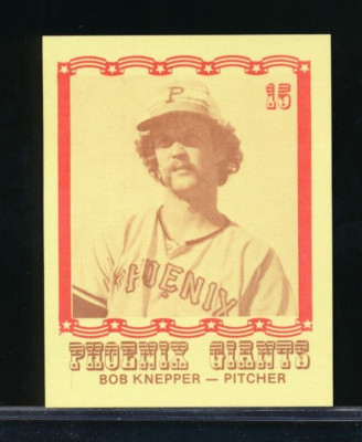 1976 Caruso Phoenix Giants #15 Bob Knepper very tough NMMT or bet