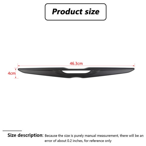 Matte Black Rear Car Logo Emblem Cover Trim For Chrysler 300 2011+ Accessories - Foto 8 di 11
