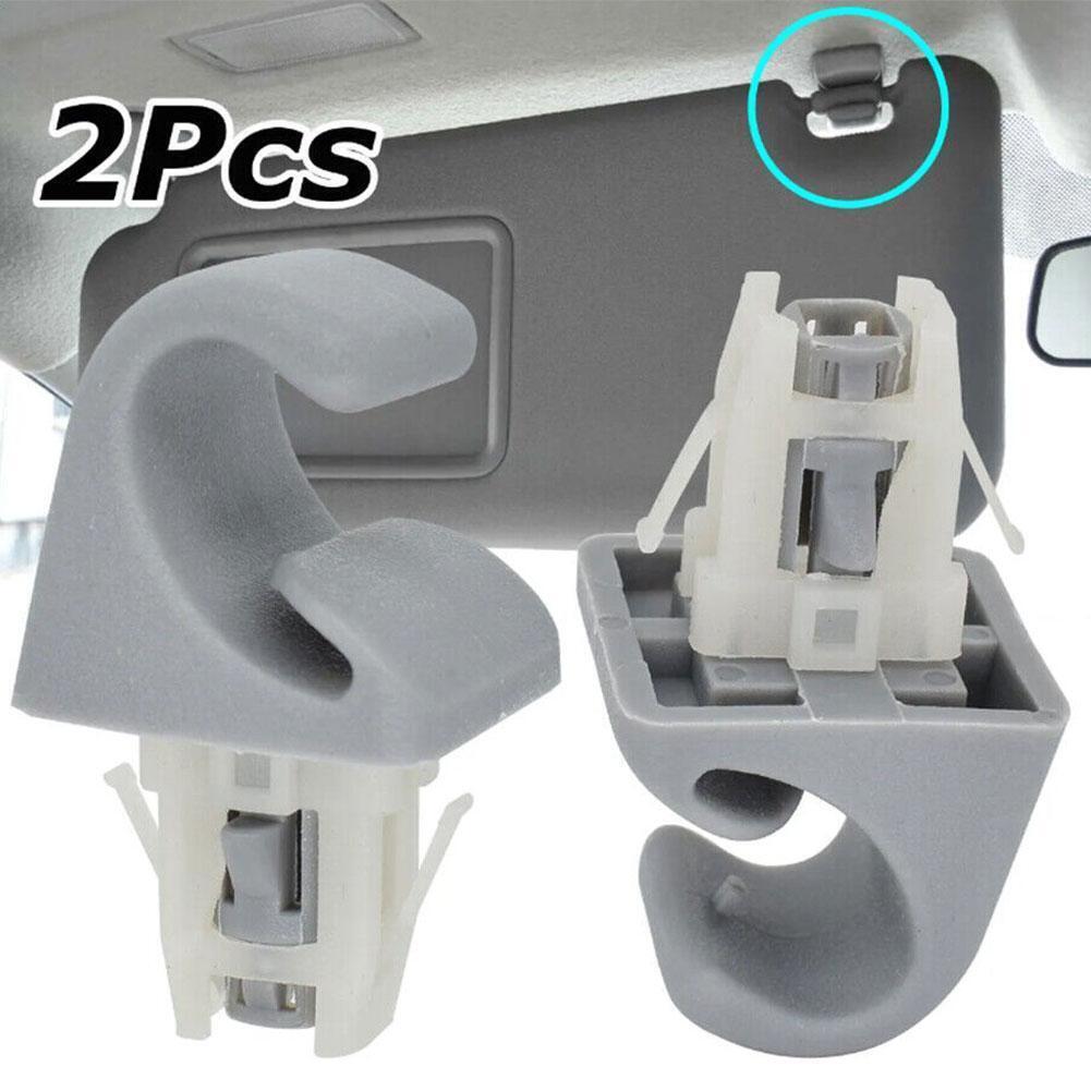2x Sun Visor Clips For VW Jetta Beetle Golf Passat Skoda Seat - Foto 9