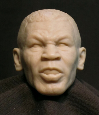 V145 MIKE TYSON CUSTOM RESIN UNPAINTED HEAD SCULPT Action figures 1/6 Scale