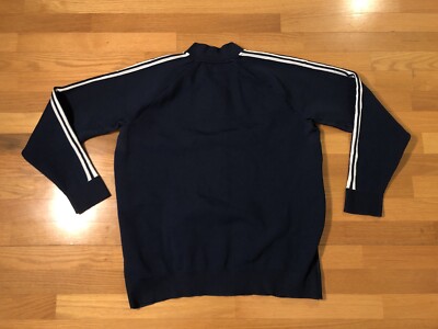 New XL Adidas Originals Knitted Track Jacket Heavyweight Navy Blue