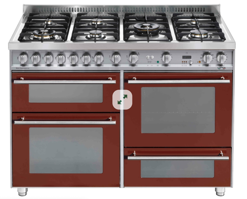 LOFRA PR126SMFET+DMFT/2AEO CUCINA ROSSO BURGUNDY 120X60 FORNO ELETTRICO |  eBay