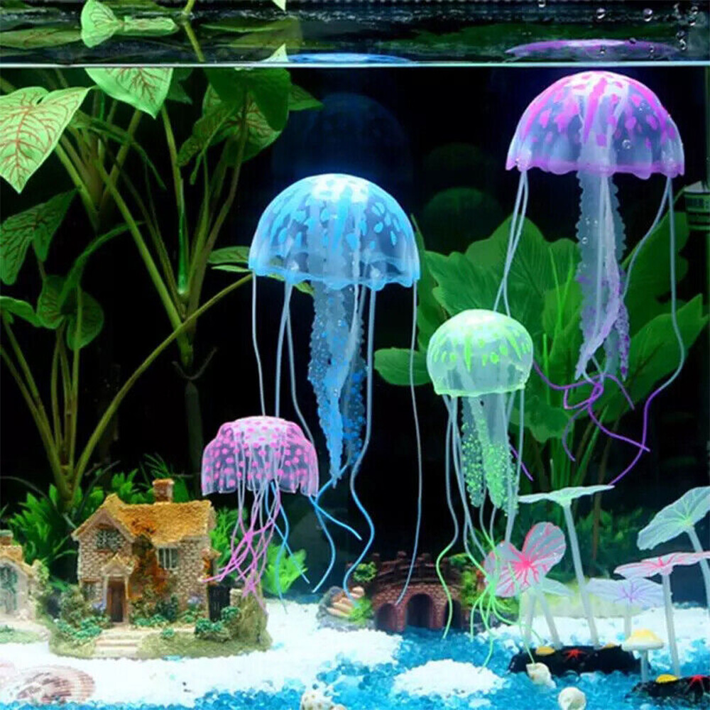 Ornamento Meduse Luminoso per Acquario