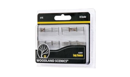 Woodland Scenics N 2991 Log Fence Farm Rural Land Scenery Detail Set - Picture 4 of 6