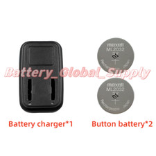 2 PCS ML2032 Maxell Rechargeable Battery  1 PCS Battery Charger Combination Set