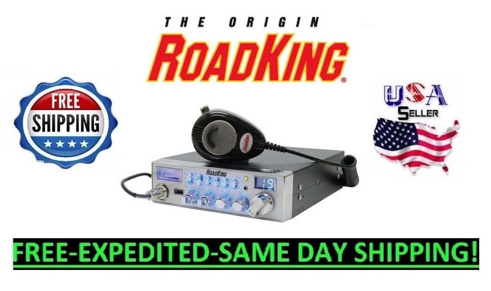 ROADKING CB RADIO 40 CHANNEL FULL SIZE TURNER RK56 MIC 4PIN USB SWR PA