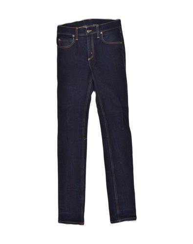 CHEAP MONDAY Womens Skinny Jeans W31 L34 Navy Blue Cotton XB01