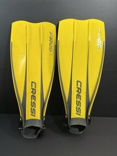 Cressi Frog Plus Open Heel Scuba Diving Fins Yellow/Gray Size XS-S